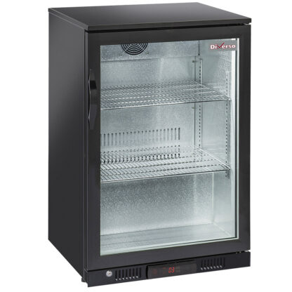 Ventilated "back bar" bottle cooler, 1 swing glass door