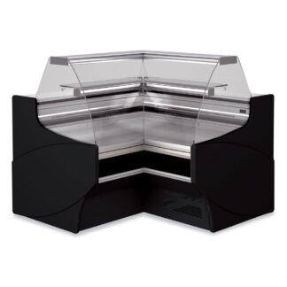 Closed angle 90Â°, ventilated, pastry glass - BLACK