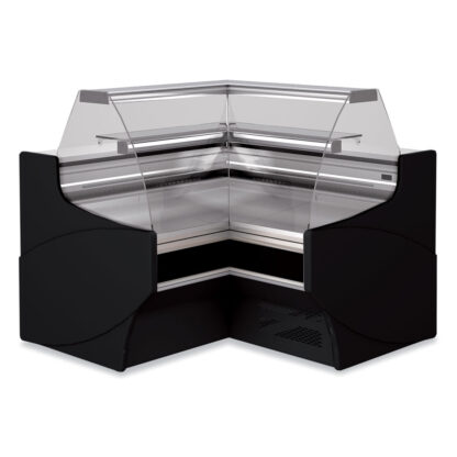 Closed angle 90Â°, ventilated, pastry glass - BLACK