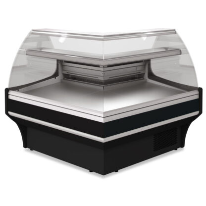 Open angle 90Â°, ventilated, low glass - BLACK