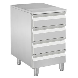 Case for dough roll, 4 neutral drawers (8x trays 600x400)