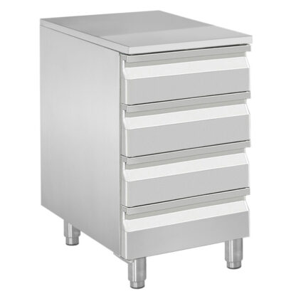 Case for dough roll, 4 neutral drawers (8x trays 600x400)