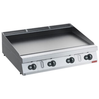 Flat electric cooking plate HP, nitro chrome  -TOP-