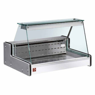 Refrigerated glass display