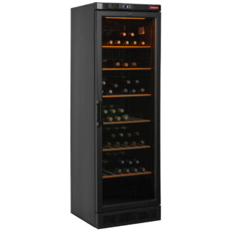 Ventilated wine cellar, 380 liters, BLACK