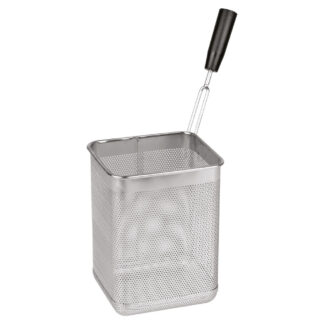 Basket for pasta cooker, lateral handle (right)