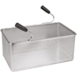 Basket pasta cooker, lateral handles