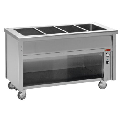 Bain-marie element on open cupboard 3 GN 1/1