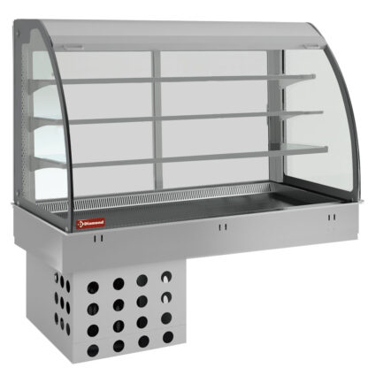 Element top and closed display on 3 levels, refrigerated, ventilated 2x GN 1/1