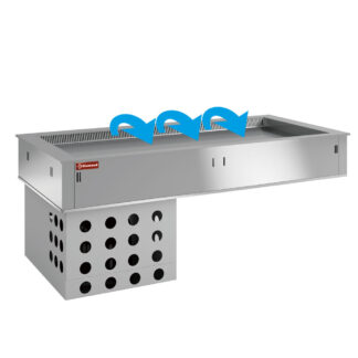 Element top refrigerated, ventilated, 2x GN 1/1
