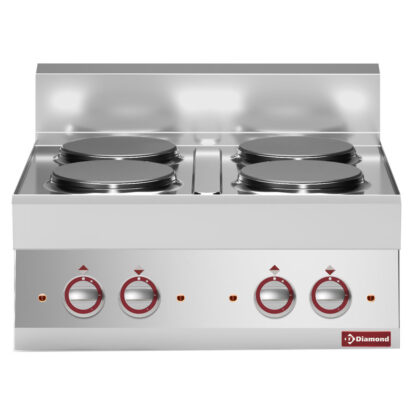Electric range 4 round cooking plates -Top-