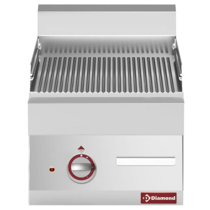 Ribbed electric cooking plate -top- "Alpha 650"