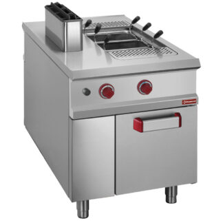 Gas pasta cooker, 1 tank 40 liters, on cupboard - PASS-THROUGH