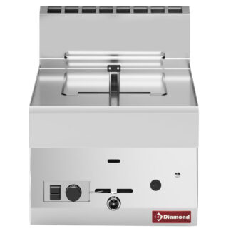 Gas deep fat fryer: 1 basin of 8 liters -Top-