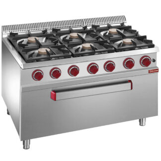 Range 6 burners, maxi gas oven 1 big door