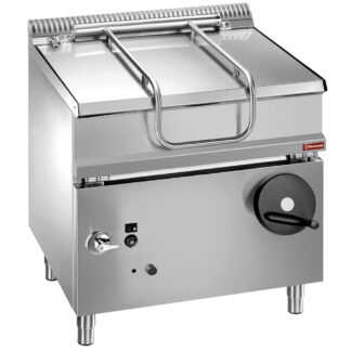Gas tumbling frying pan, basin stainless steel, 60 lit.