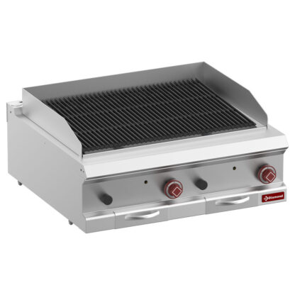 Lavastone grill, module 1/1, grid in cast iron "double sided"-Top-