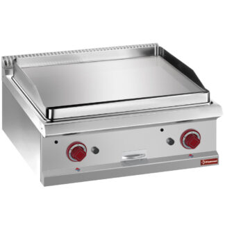 Gas fry top smooth hard chromed plate, module 1/1  -TOP-
