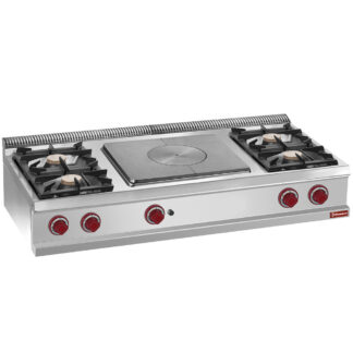 Cooker 4 burners, central cooking hob -Top-