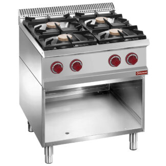 Range consist of : 4 burners & open base