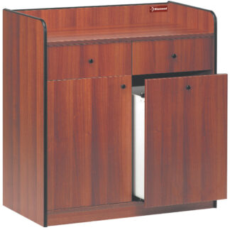 Low service element, 2 drawers, 1 door, 1 hopper, "Birch"