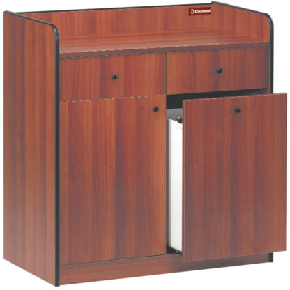 Low service element, 2 drawers, 1 door, 1 hopper, "Birch"