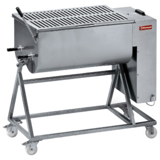 Stainless steel meat mixer 120 kg, stand with wheels