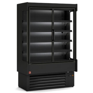 Ventilated refrigerated wall element, with unit, 2 swing doors