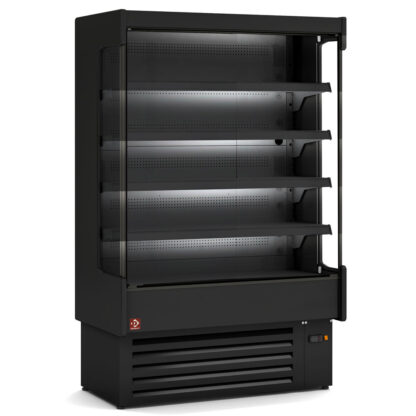 Ventilated refrigerated wall element, with unit