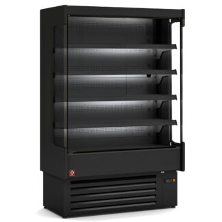 Ventilated refrigerated wall element, with unit