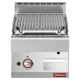 Lavastone grill - 1/2 module, cooking grill in cast iron "double face"