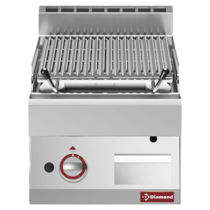 Lavastone grill - 1/2 module, cooking grill in cast iron "double face"