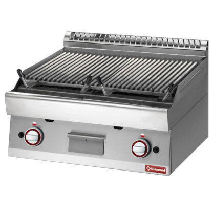 Lava-stone grill - 1/1 module, cooking grill in cast iron "double face"