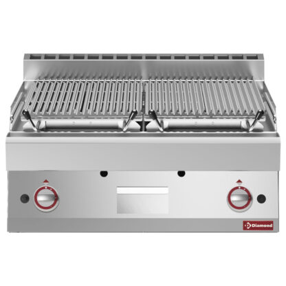 Lava-stone grill - 1/1 module, cooking grill in cast iron "double face"