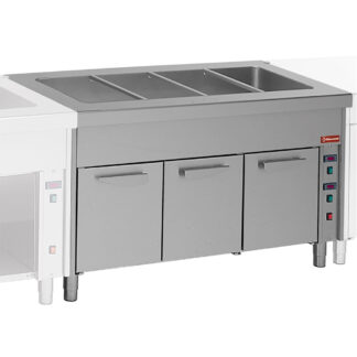 Bain Marie on hot cupboard 4x GN 1/1
