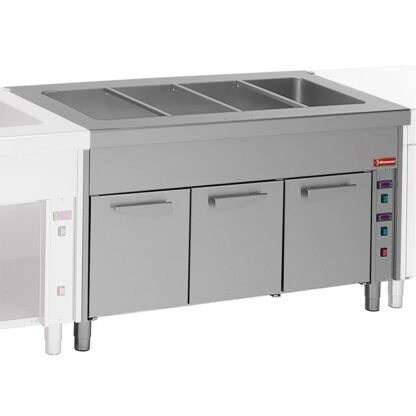 Bain Marie on hot cupboard 4x GN 1/1