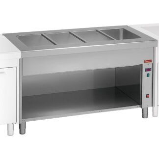 Bain Marie on open cupboard 4x GN 1/1