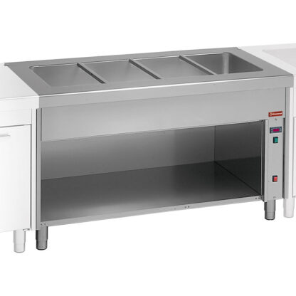 Bain Marie on open cupboard 4x GN 1/1