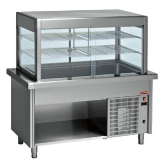 Display and top refrigerated on open cupboard 6x GN 1/1