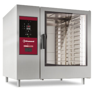 Electric oven boiler steam and convection 10x GN2/1 + Cleaning