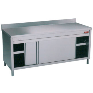 Table on neutral cupboard 2 sliding doors