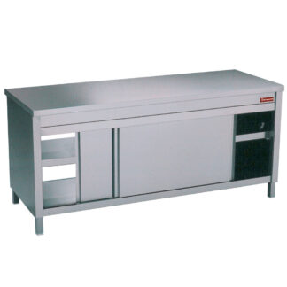 Table on neutral cupboard "pass through"