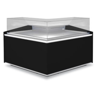 90Â° open angle, neutral, low pane - BLACK