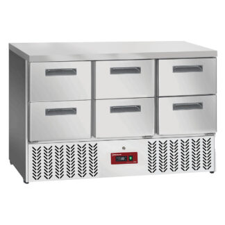Refrigerated counter 6x 1/2 drawers GN 1/1