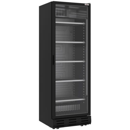 Vitrine ventilée positive 382 litres NOIRE