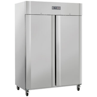 Ventilated freezer cabinet 1200 liters 2 doors GN 2/1, on wheels, 2 with brakes
