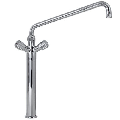 Pedestal with faucet mixer "big flow" "Heavy-Duty" (exit MONO)