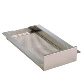 Oil filter for catching basin fryer