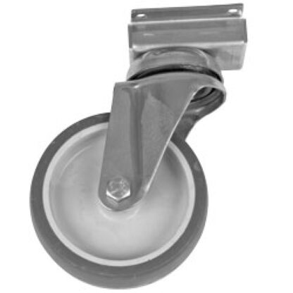 Stainless steel wheel without brakes Ã˜ 125 mm (1piece)