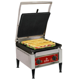 HIGH OUTPUT contact-grill, enamelled plates